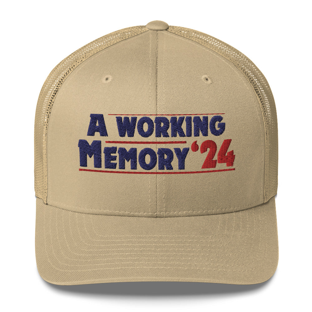 "A Working Memory" Unisex Baseball Hat