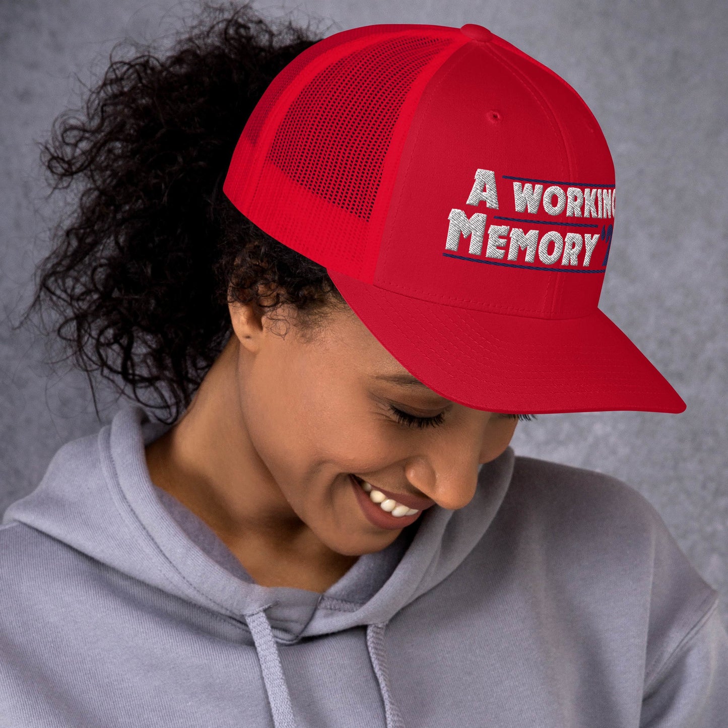 "A Working Memory" Unisex Baseball Hat