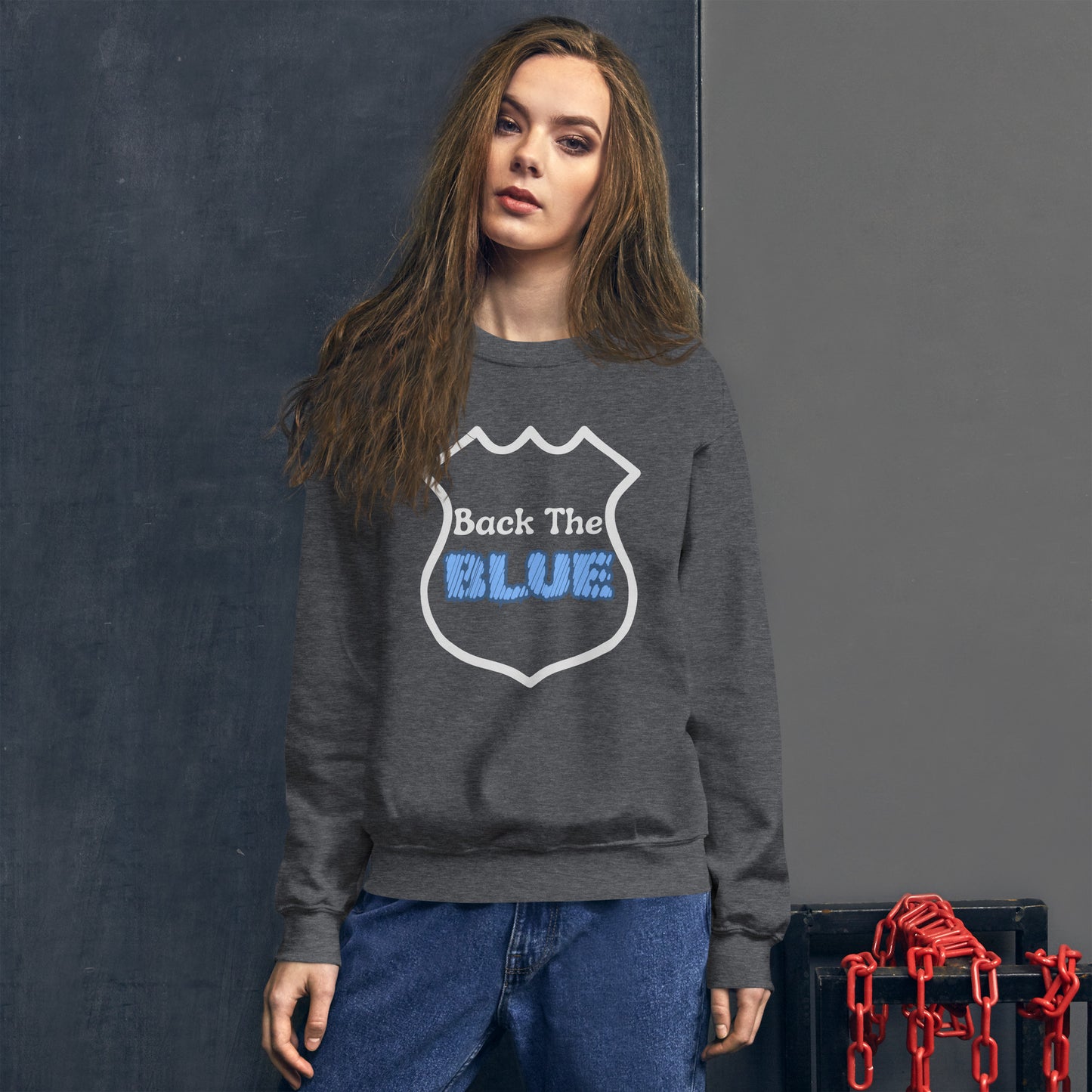 "Back the Blue" Unisex Sweatshirt