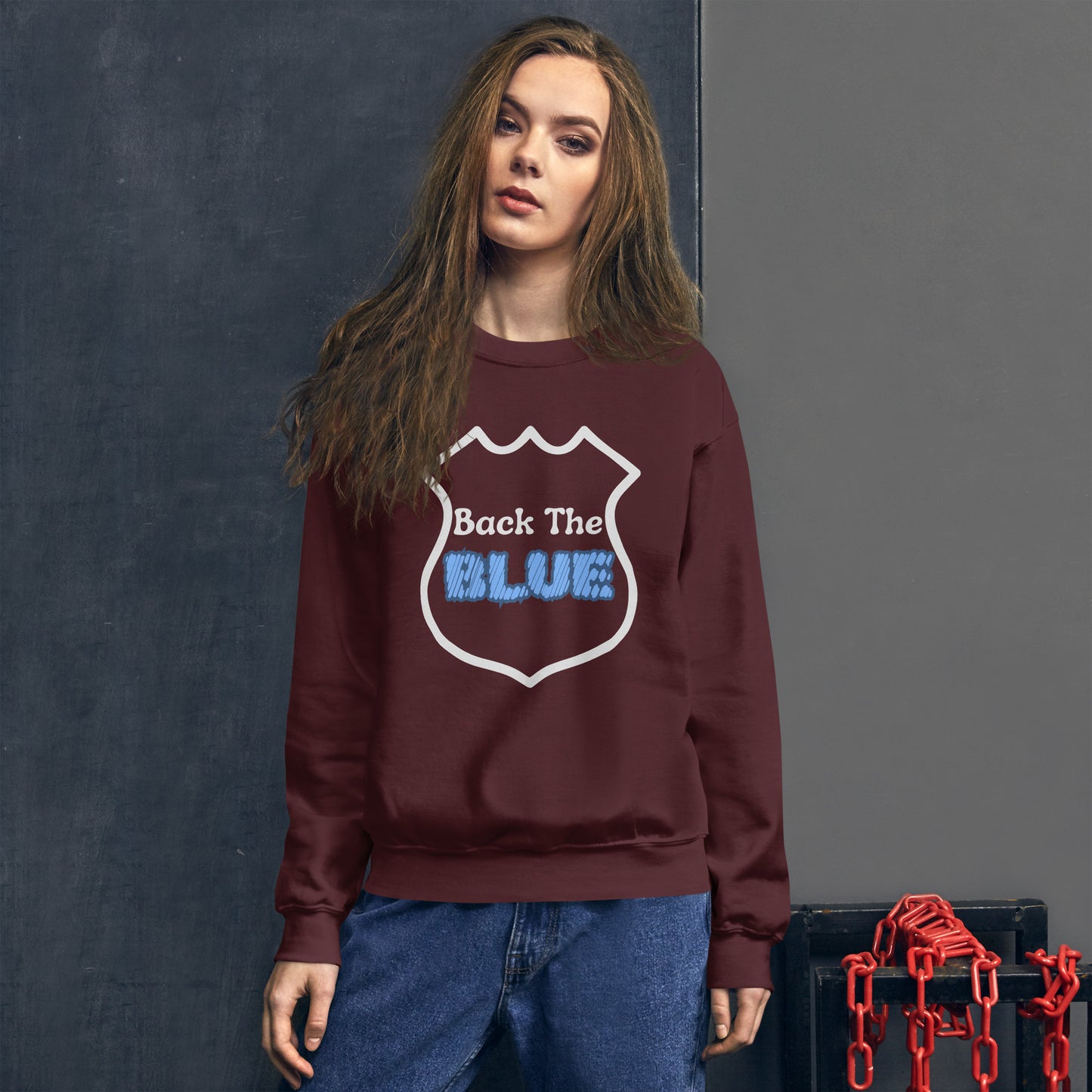 "Back the Blue" Unisex Sweatshirt