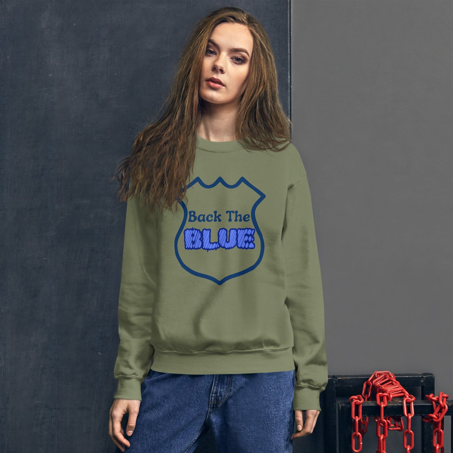 "Back the Blue" Unisex Sweatshirt