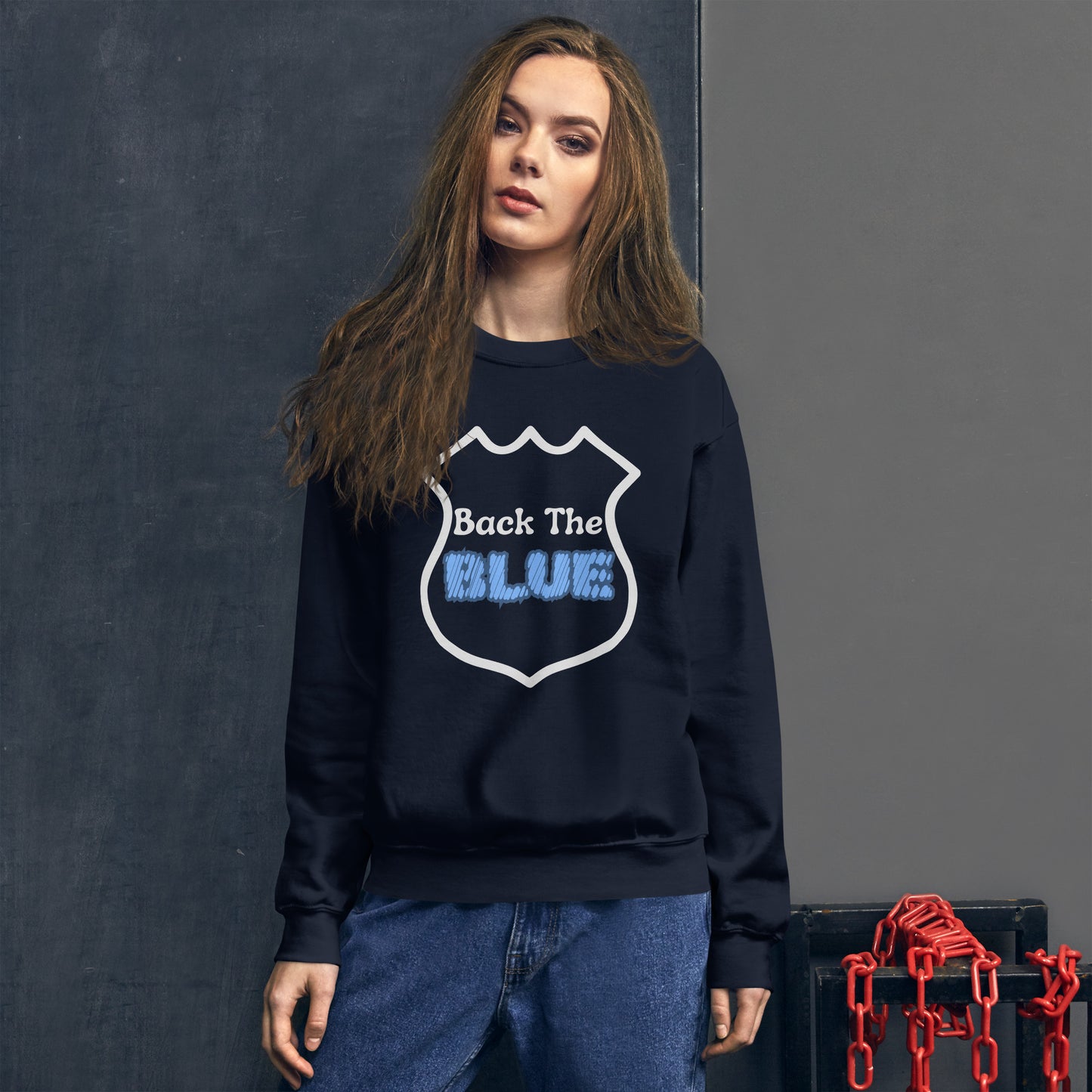 "Back the Blue" Unisex Sweatshirt