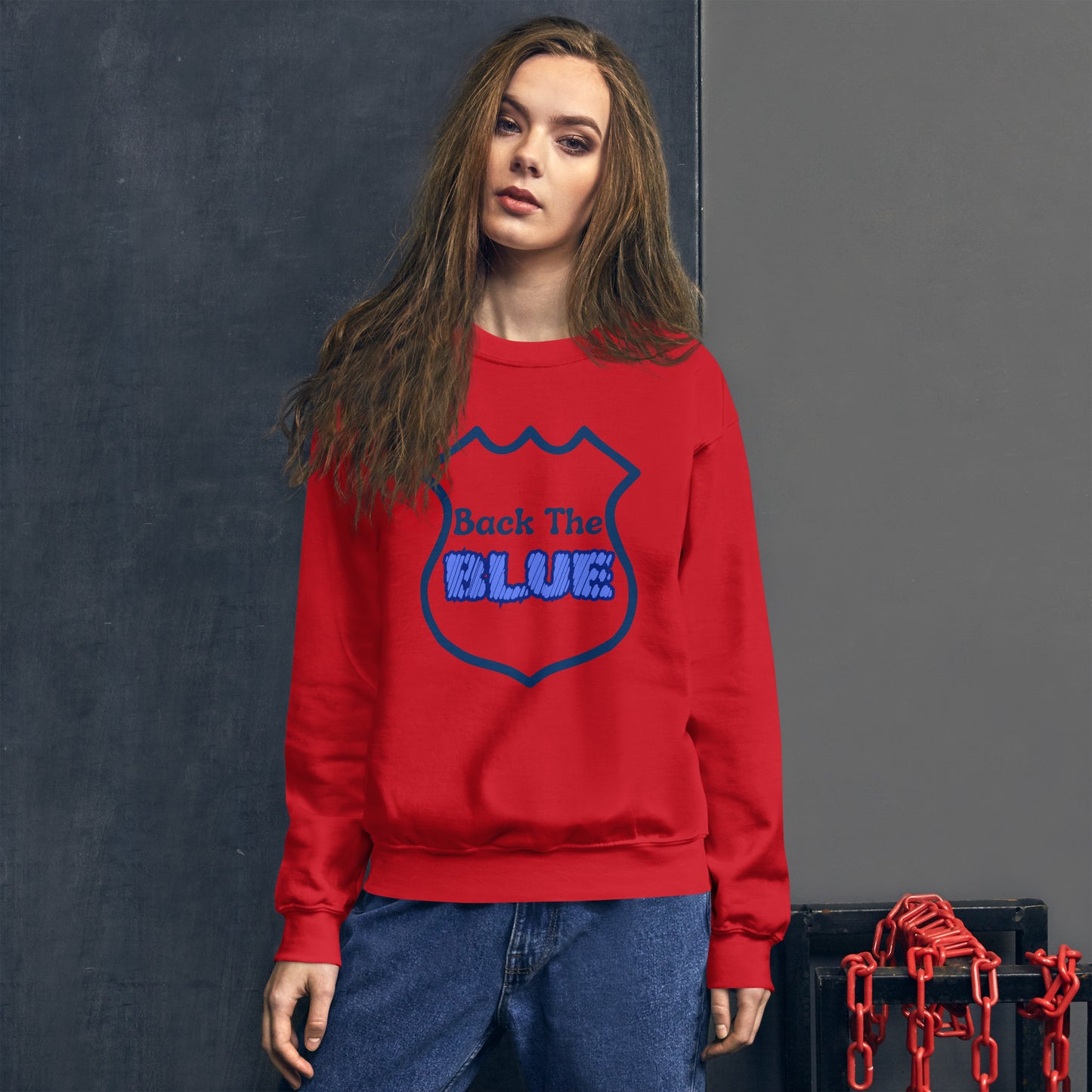 "Back the Blue" Unisex Sweatshirt