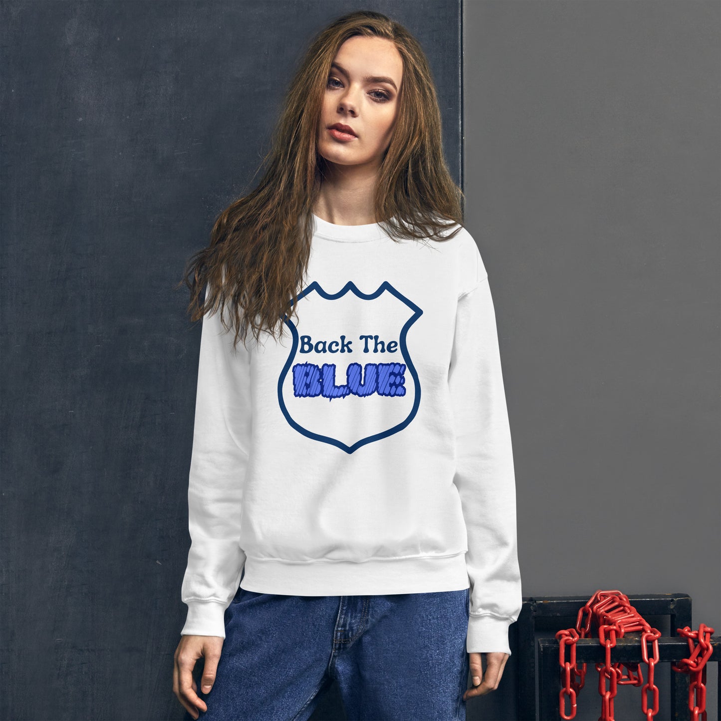 "Back the Blue" Unisex Sweatshirt