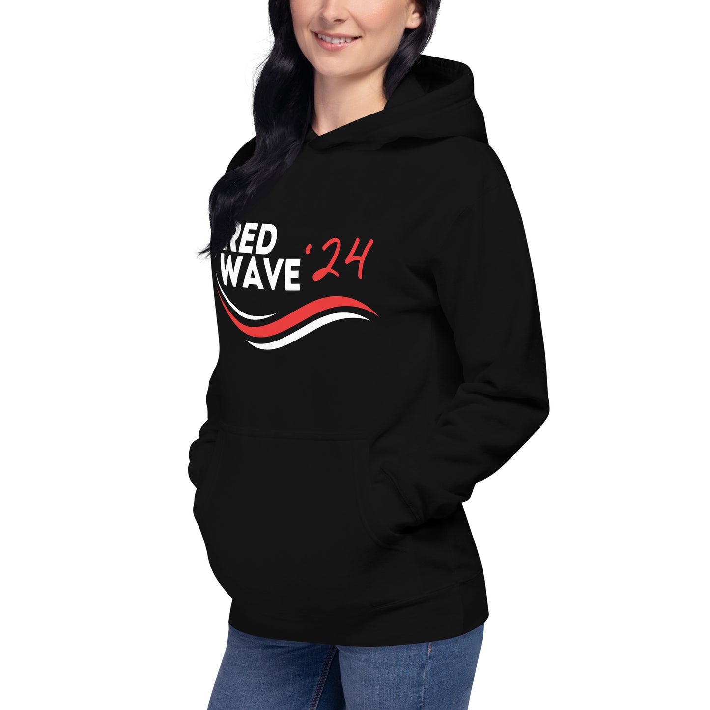 "Red Wave" Unisex Hoodie