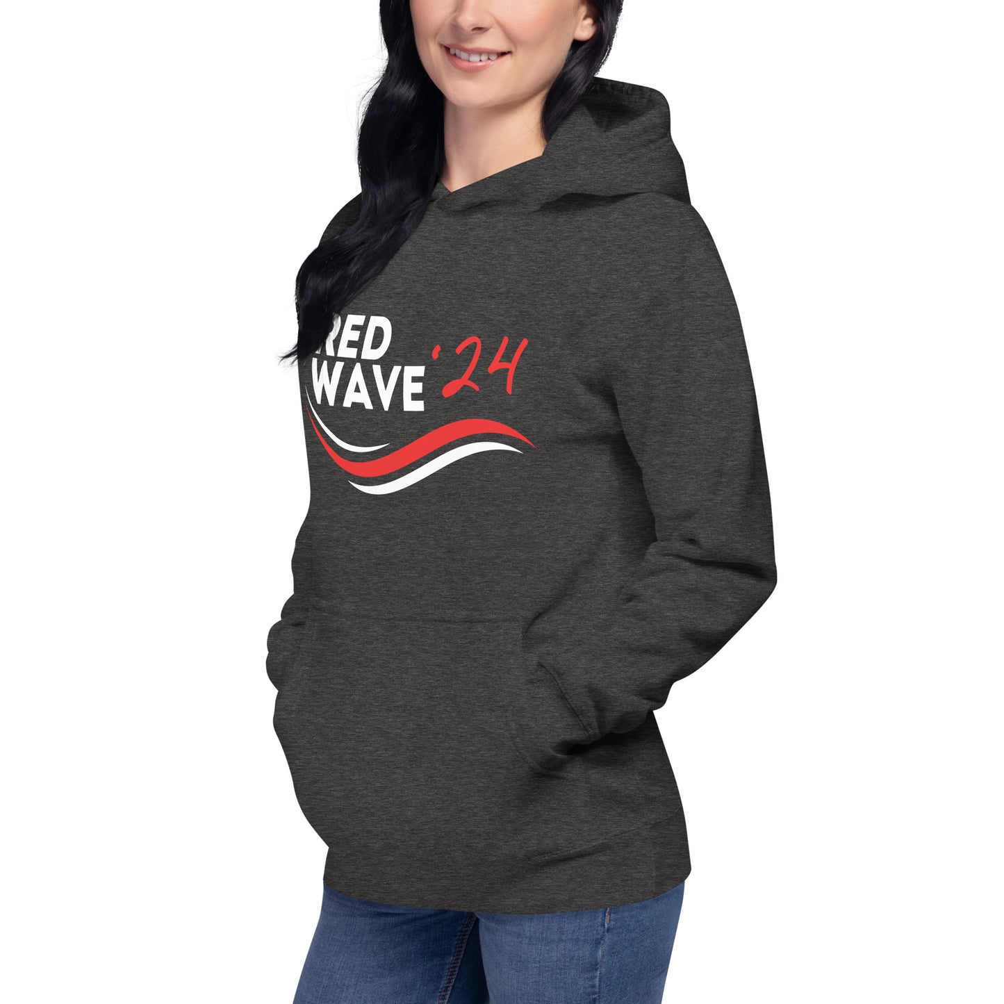 "Red Wave" Unisex Hoodie