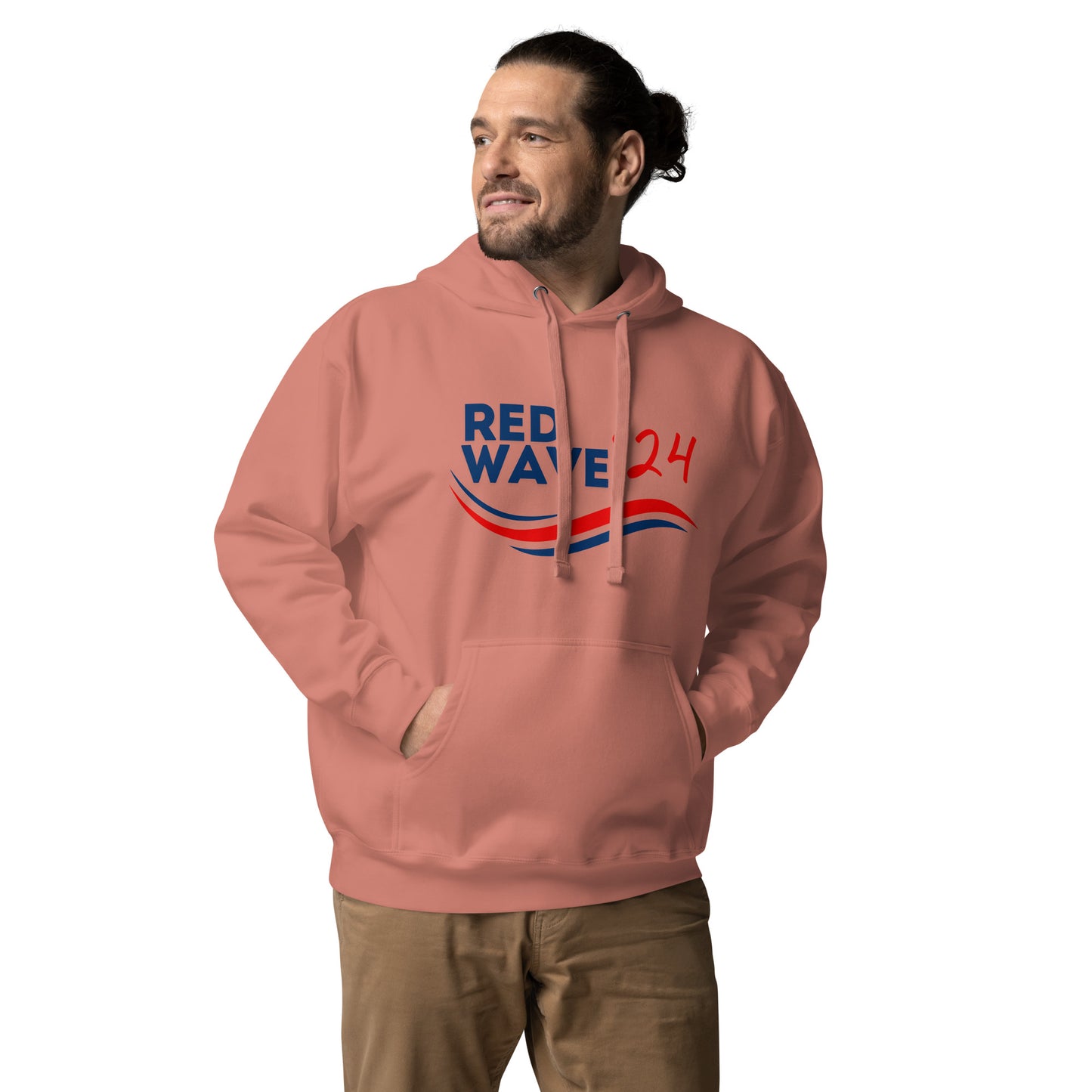 "Red Wave" Unisex Hoodie