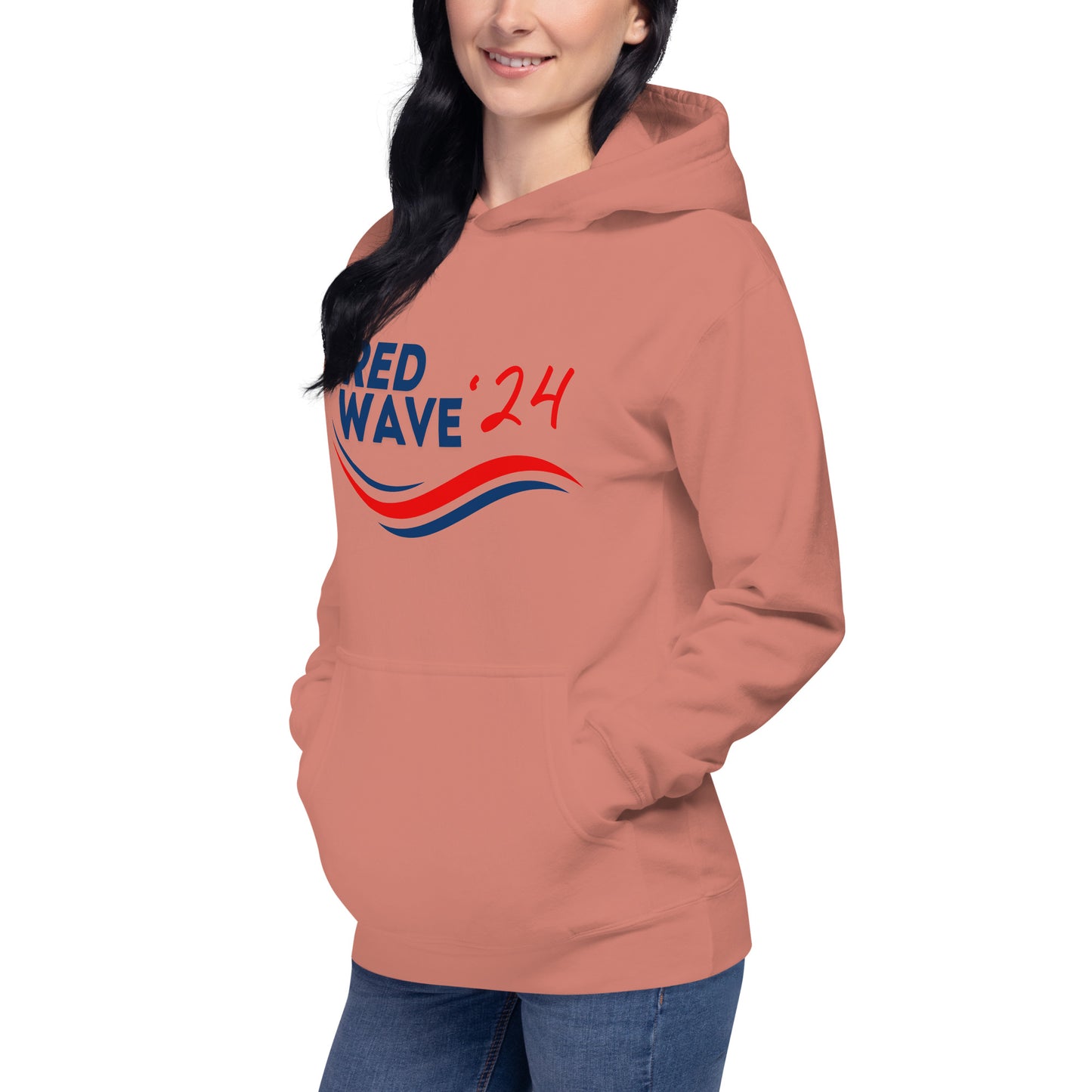 "Red Wave" Unisex Hoodie