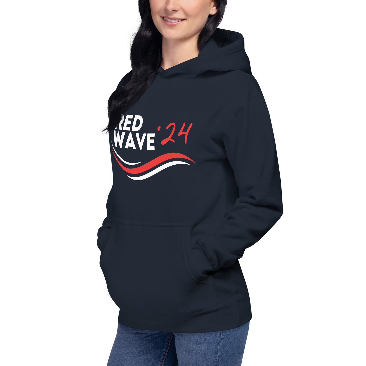 "Red Wave" Unisex Hoodie