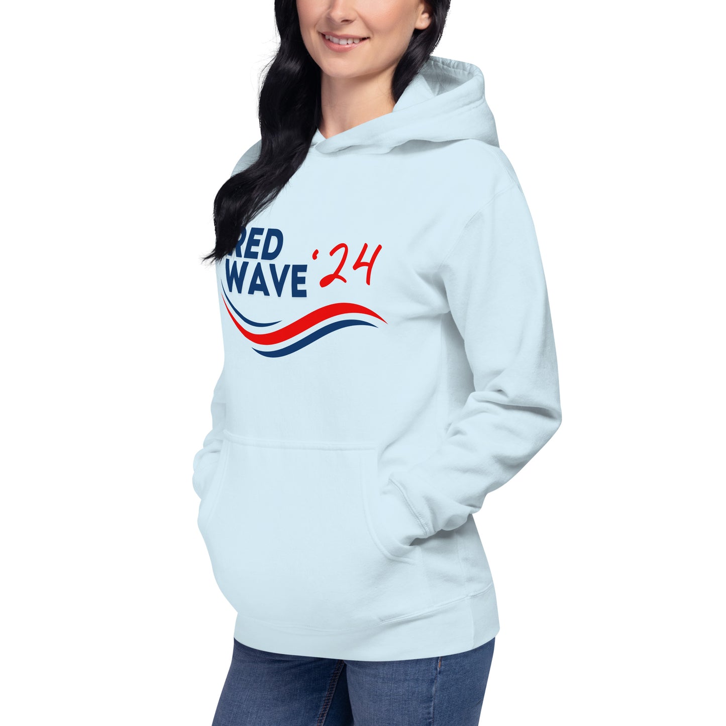 "Red Wave" Unisex Hoodie