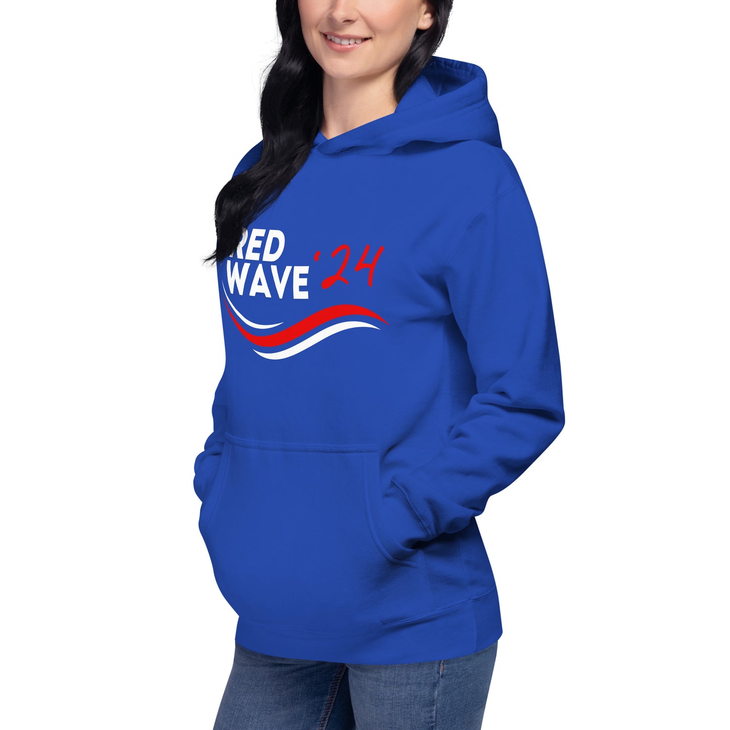 "Red Wave" Unisex Hoodie