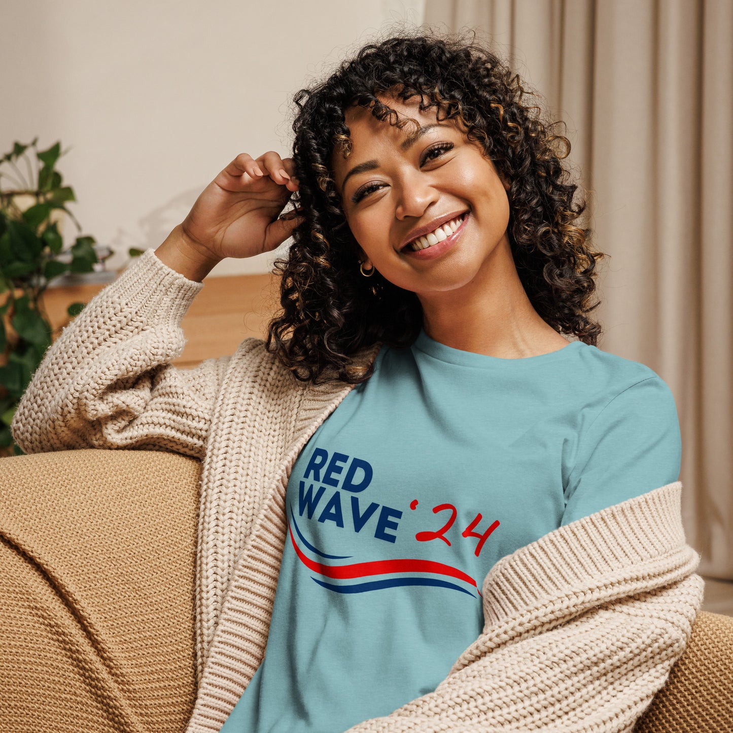 "Red Wave" Women's T-Shirt